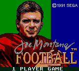 Заставка игры Joe Montana Football